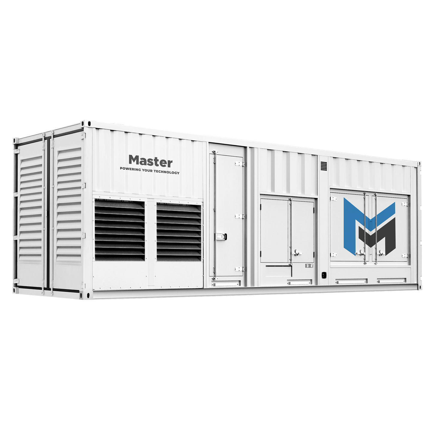 Mobile diesel generator with advanced weatherproof housing