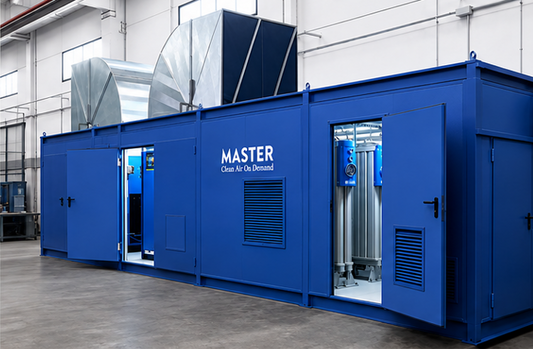 200 HP Water Lubricated Rotary Screw Compressor with Refrigerated Dryres