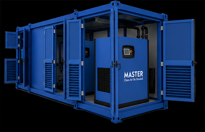 200 HP Water Lubricated Rotary Screw Compressor with Refrigerated Dryres